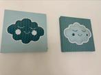 Leuke stoffen schilderijen/wanddecoratie voor babykamer, Ophalen, Zo goed als nieuw