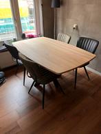 Deens Ovale Eettafel 160x100cm, Ophalen, 100 tot 150 cm, Eikenhout, Zo goed als nieuw