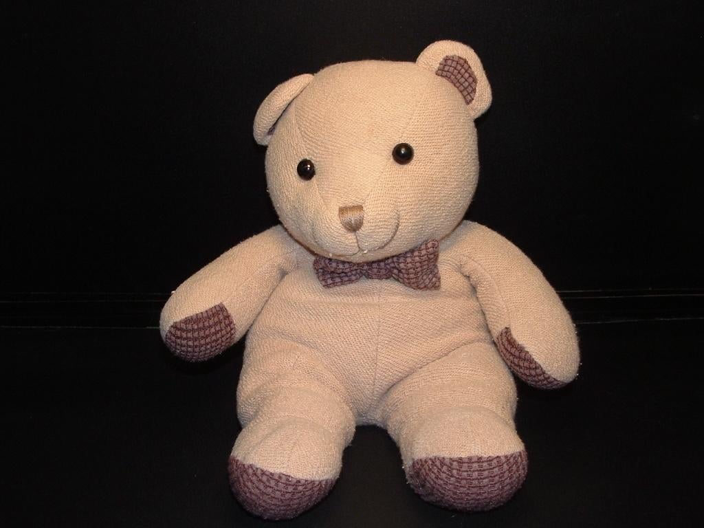 ANNA CLUB PLUSH BEER UIT DE LEATHER TAG COLLECTION BADSTOF, Kinderen en Baby's, Speelgoed | Knuffels en Pluche, Verzenden, Nieuw