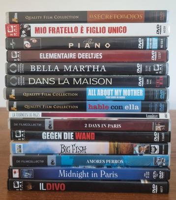Collectie van 15 filmhuis films  beschikbaar voor biedingen