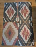 4 leuke vloerkleedjes, 60x90cm, Huis en Inrichting, Ophalen, Zo goed als nieuw, Rood, Rechthoekig