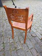 Leuke Teak Koloniale Stoel met Armleuningen, Antiek en Kunst, Antiek | Meubels | Stoelen en Banken, Ophalen of Verzenden