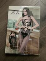 Nieuw - zwarte opengewerkte catsuit - TU one size, Kleding | Dames, Ondergoed en Lingerie, Ophalen of Verzenden, Zwart, Body of Korset