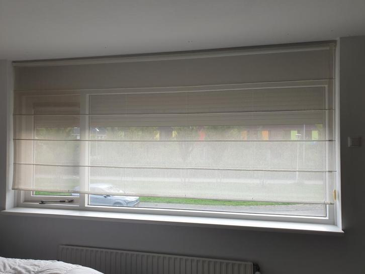 3x Vouwgordijnen Inclusief Koordsystemen, Huis en Inrichting, Stoffering | Gordijnen en Lamellen, Zo goed als nieuw, 100 tot 150 cm