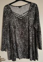Zwart-wit luipaardprint shirt MS Mode, Kleding | Dames, T-shirts, Zwart, Maat 46/48 (XL) of groter, Ophalen of Verzenden, Zo goed als nieuw