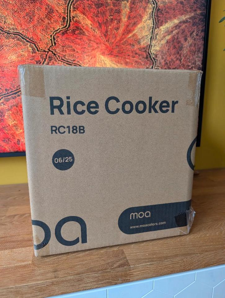 MOA Rijstkoker met Stomer 1,5 liter, Witgoed en Apparatuur, Rijstkokers, Nieuw, Ophalen of Verzenden