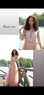 Glitter Galajurk met Tulle Band s/m, Ophalen of Verzenden, Zo goed als nieuw, Roze, Maat 36 (S)