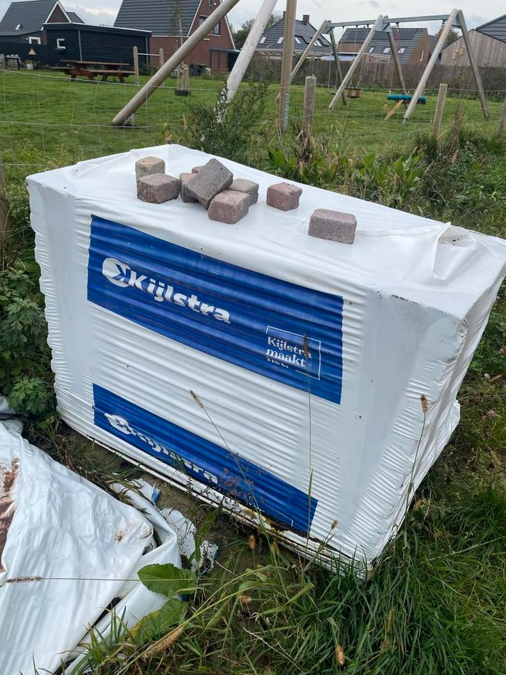 Kijlstra - Getrommelde bestrating Waalformaat 7cm oud bussum, Tuin en Terras, Tegels en Klinkers, Nieuw, Klinkers, Beton, 10 m² of meer