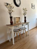 Sidetable, 100 tot 150 cm, Ophalen of Verzenden, Zo goed als nieuw, 25 tot 50 cm