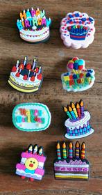 8 Verjaardag Happy Birthday Jibbitz Charms voor de Crocs, Verzamelen, Ophalen of Verzenden