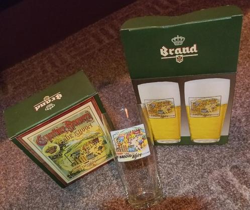 2 Brand Bier jubileum glas nieuw en ongebruikt schadeloos, Verzamelen, Biermerken, Nieuw, Glas of Glazen, Overige merken, Ophalen of Verzenden