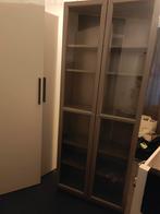 Ikea Billy met Oxberg deuren, kleur TAUPE, Ophalen, Gebruikt, 200 cm of meer, 50 tot 100 cm