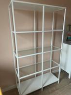 Vittsjo Stellingkast wit glasplaten zgan, Huis en Inrichting, Kasten | Stellingkasten, Ophalen, Zo goed als nieuw