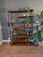 Industrieel wandrek / open kast – 190 x 120 x 40 cm, Ophalen, 100 tot 150 cm, Zo goed als nieuw, Metaal