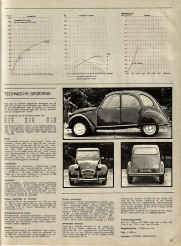 Autovisie test Citroen 2CV 4 Juli 1970 beschikbaar voor biedingen