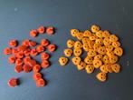 hartjes knopen oranje plat en met oog € 0,20, Ophalen of Verzenden, Nieuw, Knoop of Knopen