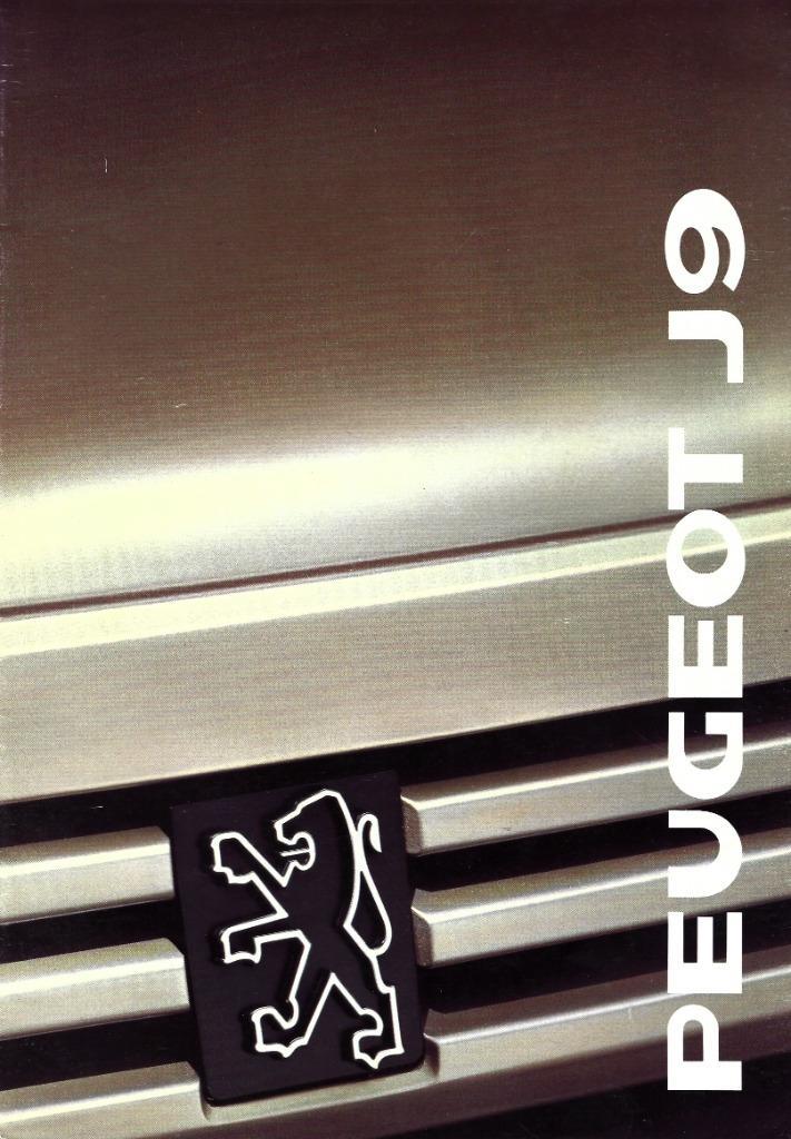 Folder Peugeot J9 1989, Boeken, Auto's | Folders en Tijdschriften, Zo goed als nieuw, Peugeot, Ophalen of Verzenden