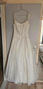 Prachtige trouwjurk, gebroken wit (mt 40-42), Ophalen of Verzenden, Zo goed als nieuw, Wit, Trouwjurk