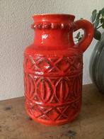 Retro Vintage WG vaas, Ophalen of Verzenden, Rood, Aardewerk of Porselein, Minder dan 50 cm