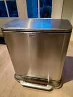 Simplehuman 2x24L Pedaalemmer - Gebruikt, Gebruikt, Met pedaal, 40 liter of meer, Ophalen of Verzenden