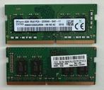 2 stuks 8GB DDR4 RAM - 260 pin SO-DIMM, Computers en Software, RAM geheugen, Gebruikt, DDR4, Ophalen of Verzenden, Laptop