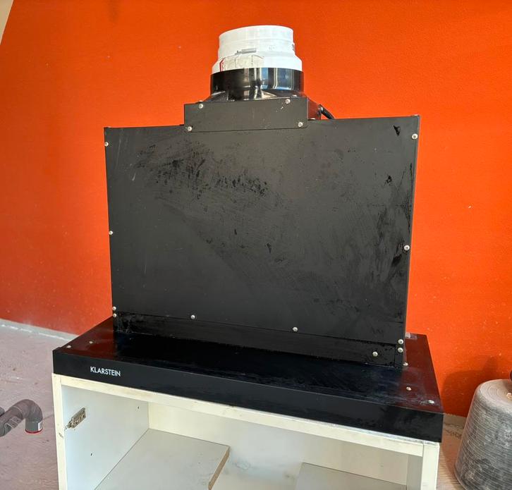 Klarstein afzuiger, Witgoed en Apparatuur, Afzuigkappen, Gebruikt, Inbouw, Onderbouw afzuigkap, 200 tot 400 m³ per uur, Motor