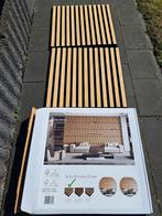 mooie wandpanelen 4 stuks licht eiken, Huis en Inrichting, Woonaccessoires | Wanddecoraties, Ophalen of Verzenden, Zo goed als nieuw