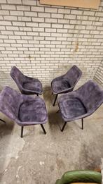 eetkamer stoelen, Ophalen, Gebruikt, Vier, Grijs