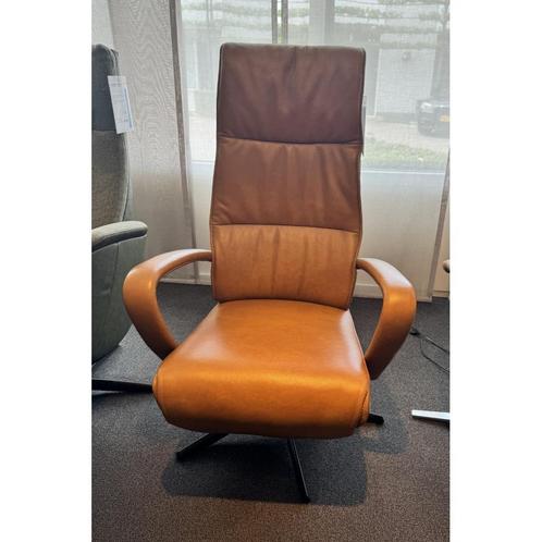 Relaxfauteuil Twice TW-191 Plus Large, Huis en Inrichting, Fauteuils, Nieuw, Leer, Metaal, 75 tot 100 cm, 75 tot 100 cm, Verzenden