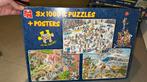 3x Jan van haasteren 1000 stukjes, Hobby en Vrije tijd, Denksport en Puzzels, Ophalen of Verzenden, 500 t/m 1500 stukjes, Gebruikt
