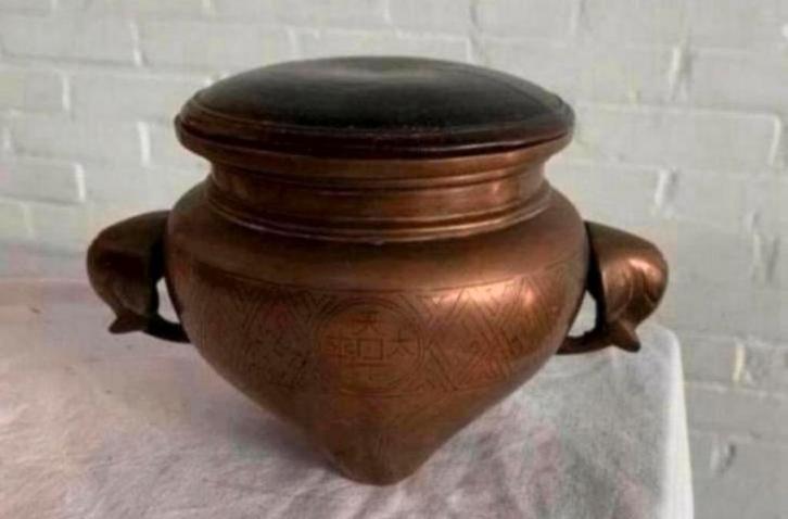 Brons Chineese antieke 18e eeuws bronzen wierook brander, Antiek en Kunst, Antiek | Koper en Brons, Ophalen of Verzenden