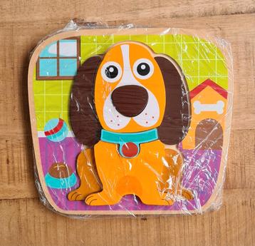 Houten puzzel hond - 8 stukjes beschikbaar voor biedingen