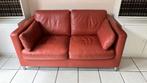 Leren bankstel 2 pers., Huis en Inrichting, Banken | Bankstellen, Ophalen, Gebruikt, Tweepersoons, 150 tot 200 cm