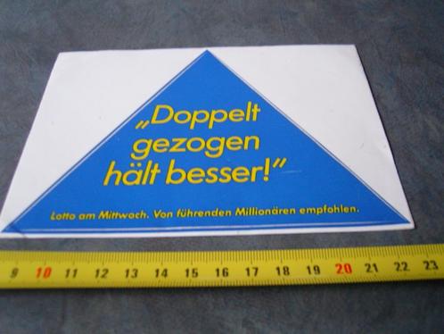 sticker lotto am mittwoch doppelt gezogen hält besser, Verzamelen, Stickers, Zo goed als nieuw, Bedrijf of Vereniging, Ophalen