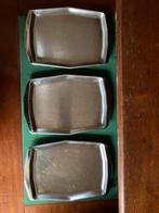 Set van 3 Effepi INOX 18/8 Italiaanse schalen, Huis en Inrichting, Overige materialen, Gebruikt, Schaal, Ophalen of Verzenden