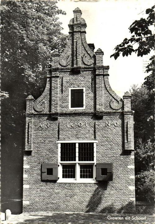 Groeten uit Schoorl - oude gevel - 1968 gelopen, Verzamelen, Ansichtkaarten | Nederland, Gelopen, Noord-Holland, 1960 tot 1980