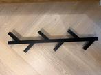 IKEA TJUSIG Wandkapstok - Zwart, Huis en Inrichting, Gebruikt, Minder dan 100 cm, Hout, Ophalen