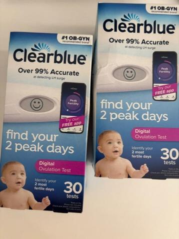 Clearblue Digitale Ovulatietest (30 stuks) – Nieuw en Ongeop beschikbaar voor biedingen