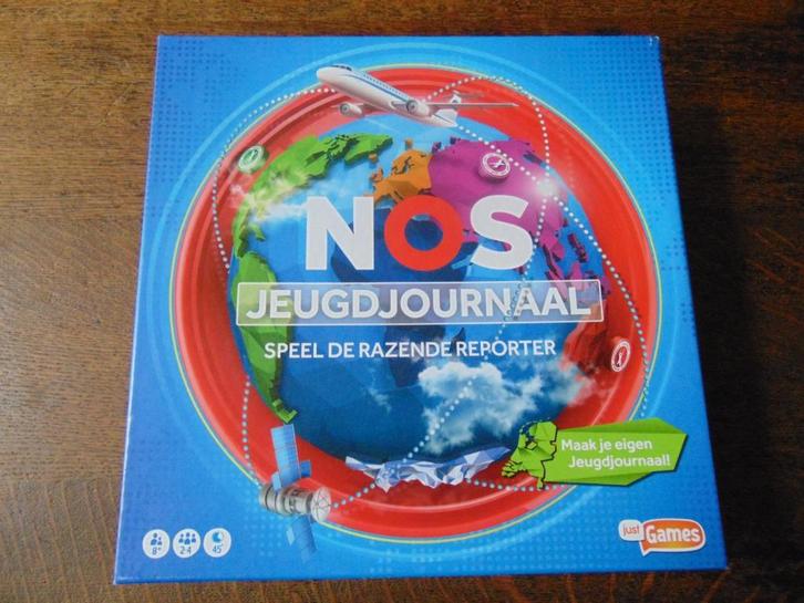 Nos Jeugdjournaal van Just Games, Hobby en Vrije tijd, Gezelschapsspellen | Bordspellen, Zo goed als nieuw, Een of twee spelers