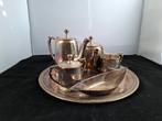 Verzilverde Koffie- en Theeset, Antiek en Kunst, Antiek | Goud en Zilver, Ophalen of Verzenden