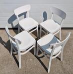 33 x Fameg wit cafestoelen houten bentwood cafe stoelen, Ophalen of Verzenden, Zo goed als nieuw, Wit, Vijf, Zes of meer stoelen