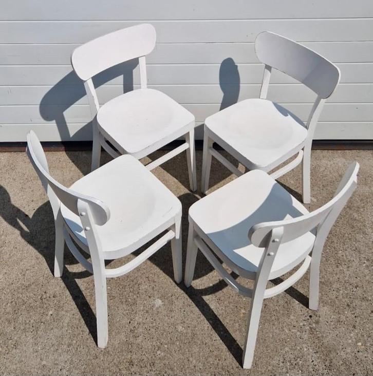 33 x Fameg wit cafestoelen houten bentwood cafe stoelen, Huis en Inrichting, Stoelen, Zo goed als nieuw, Vijf, Zes of meer stoelen