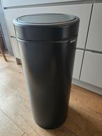 Brabantia Touch Bin zwarte Prullenbak, Ophalen, Met pedaal, 50 tot 75 cm, Metaal