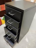 Ikea ladekast 6 lades zwart Helmer, Huis en Inrichting, Kasten | Roldeurkasten en Archiefkasten, Zo goed als nieuw, Minder dan 100 cm