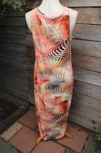 Jurk oranje/ creme Geisha mt XL/42 Maxi Vaste prijs, Geisha, Maat 42/44 (L), Oranje, Ophalen of Verzenden
