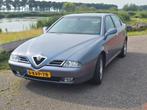 Alfa Romeo 166 2.0 V6 TB(turbo) 1998 Blauw 56K KM UNIEK, Auto's, Alfa Romeo, Voorwielaandrijving, Zwart, Blauw, Leder
