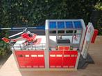 Playmobil - Brandweerkazerne met helikopter (incompleet), Ophalen, Gebruikt