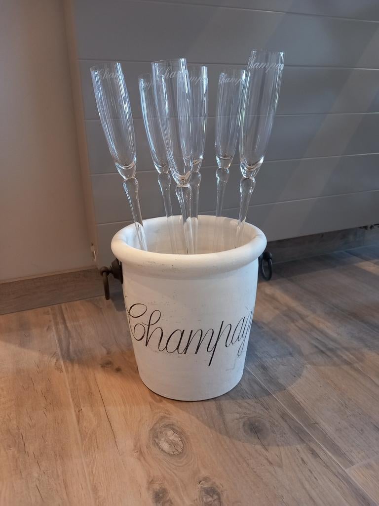 Riviera Maison  Champagnekoeler, Huis en Inrichting, Keuken | Servies, Gebruikt, Overige typen, Overige stijlen, Aardewerk, Ophalen