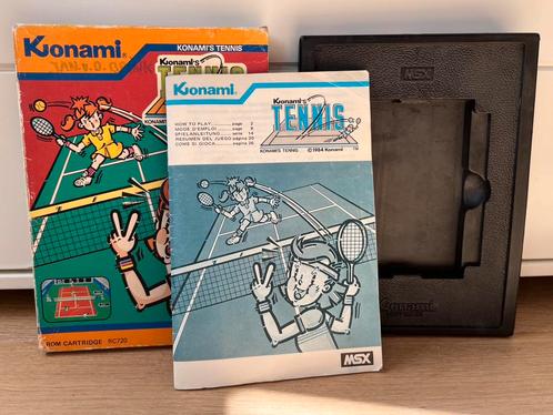 MSX Tennis Konami 1984 alleen verpakking, Spelcomputers en Games, Games | Overige, Gebruikt, Sport, 1 speler, Vanaf 3 jaar, Ophalen of Verzenden