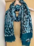 Mooie grote sjaal Londin zeegroen turquoise, Ophalen of Verzenden, Zo goed als nieuw, Maat 46/48 (XL) of groter, Sjaal